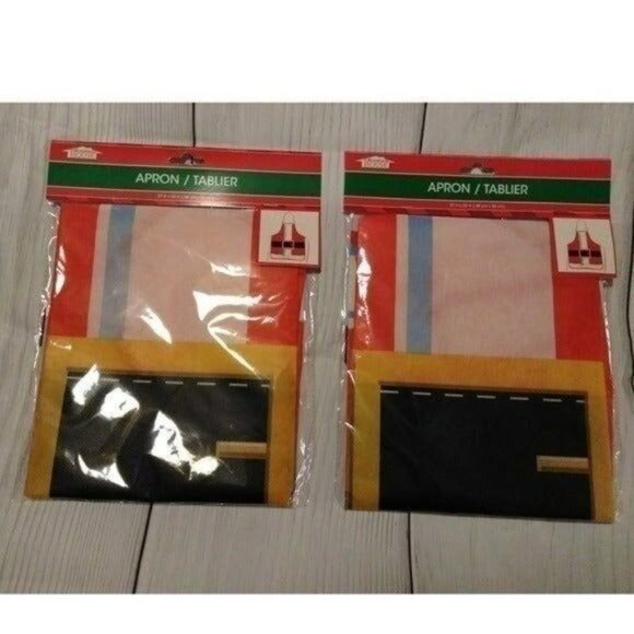 CHRISTMAS HOUSE APRONS-SET OF 4-ASST.-NEW - Picture 3 of 3